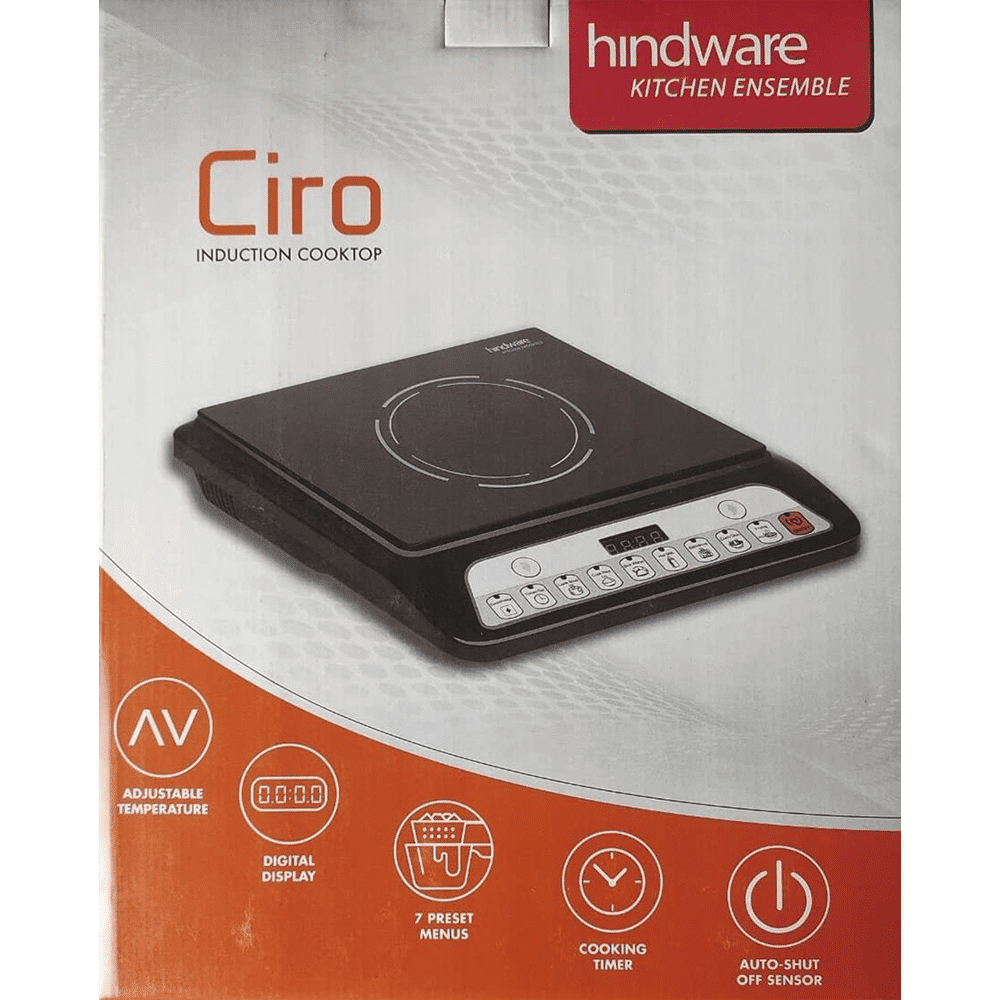 Buy Hindware Ciro 1400W Induction Cooktop with 7 Preset Menus Online